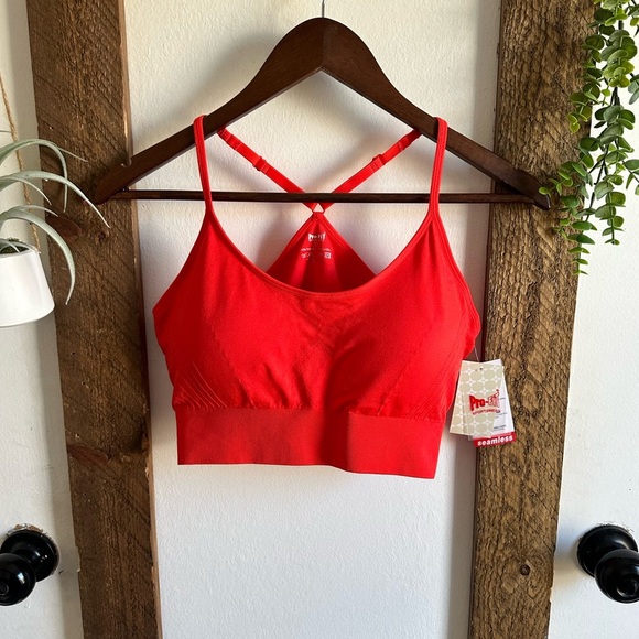 New Pro-Fit Woman’s XL Seamless Sports Bra Moisture Wicking Convertible Straps - Picture 9 of 15